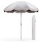 Goplus 6.5 FT Outdoor Fringe Patio Umbrella with Carrying Bag Push Button Tilt for Garden White/Navy/Green